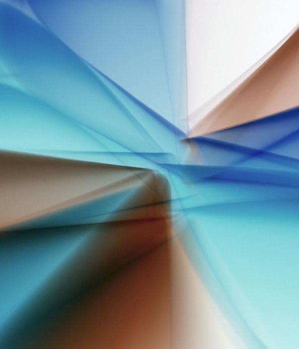 Abstract glowing lines representing fluid movement and balance